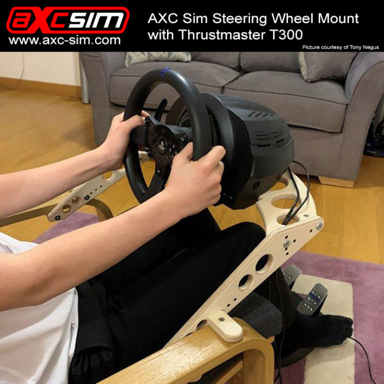 AXC SIM Steering Wheel Mount V2 For Logitech and Thrustmaster Wheels