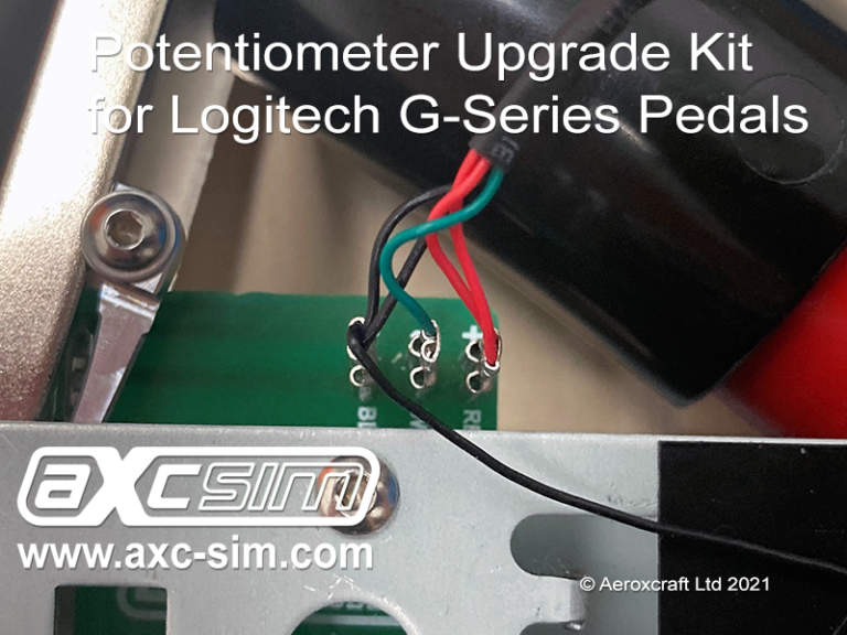 Potentiometer Upgrade Kit for Logitech G Series Pedals (v1.1) G25/G27